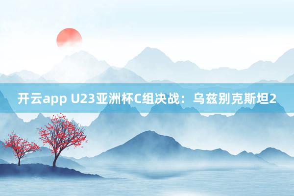 开云app U23亚洲杯C组决战:乌兹别克斯坦2